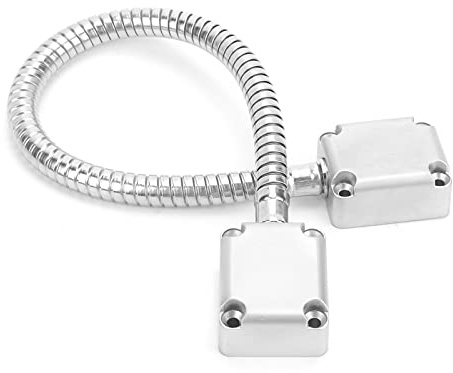 Bucle De Puerta De Acero Inoxidable 401, Protector De Cable Cubierta De Cable Organizador De Cable Protección Flexible Y Efectiva Para Control De Acceso De Montaje Expuesto