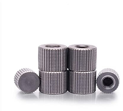 2/10 teile/los M2 M2.5 M3 M4 M5 M6 M8 Edelstahl Messing Kleiner Kopf Rändelmutter Mutter Hand Anziehen(Stainless steel,M6 5pcs)