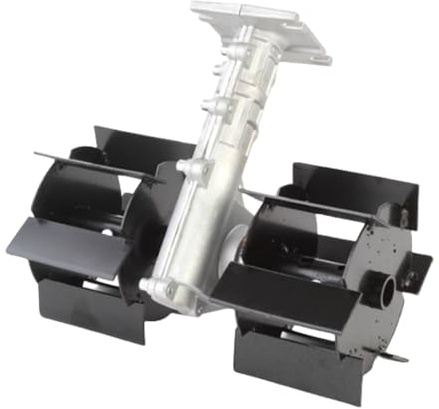 Cultivateur Rotatif YancioGZ Cultivateur Rotatif Outil de Désherbage Tête de Transfert Coupe-Bordure Boîte de Vitesses 9 Dents Tuyau Ø26mm Universel (A)