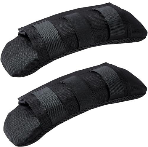 TEHOKARM 2 Pack Tactical Shoulder Strap Pads Vest Shoulder Strap Pads Backpack Strap Pads Fit 3'' Sling Bags Shoulder Straps (Black)