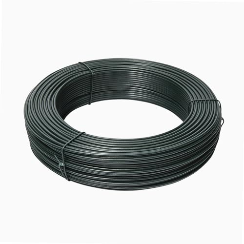 WERKA PRO Alambre plastificado Ø2,3 mm 100 m | Plástico, versátil, duradero, uso en jardín y bricolaje, longitud 100 m, para cercas seguras