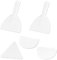 ROSYLEVE 5Pcs Ccorne Patisserie Raclettes à Pâte Grattoir à Pâte grattoir à Pâte, Coupe-pâte en Plastique pour Pâte à Pizza, Pâtisserie, Pain, Cuisson avec Trous de Suspension Outils de Cuisine