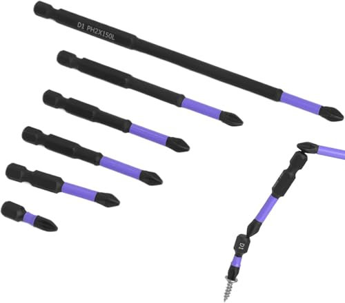 Brocas eléctricas, juego de puntas para taladro,Juego de puntas de destornillador para destornillador de reparación - Juego de brocas para atornillar de acero resistente antigolpes para electrónica y