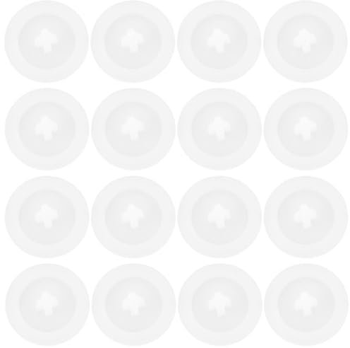 Briny River Lot de 200 cache-vis en plastique pour vis autotaraudeuses à tête carrée - 12 mm - Blanc