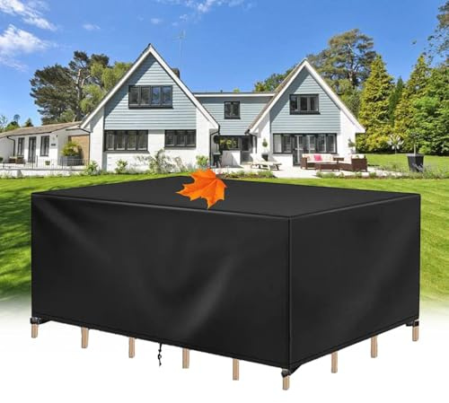 Gartenmöbel Abdeckung Wasserdicht 120x40x40cm/LxBxH 600D Oxford Nach Maß Rechteckig Gartentisch Abdeckplane, Outdoor Lounge Abdeckplane, Anti-UV Schutzhülle Gartenmöbel Regenschutz und Staubfest