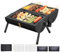 Duroecsain Barbecue a carbonella a forma di barilotto | Barbecue portatile a barile con manico per esterni, giardino, campeggio, terrazza, picnic, balcone