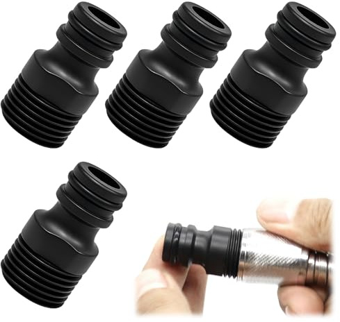 QYHON 4 Stück Schlauchverbinder 1/2 Zoll Kupplung Gartenschlauch Verbinder