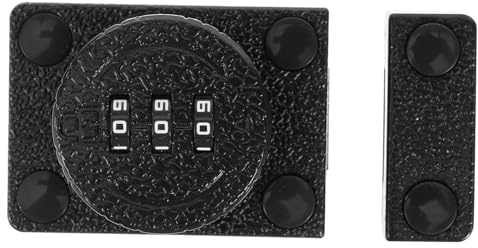 SOPOTUTU Serrure de Sécurité de Porte sans Perçage à Combinaison Loquet de Porte Intérieur en Alliage de Zinc Verrou à Code Anciennes Installation Facile Sécurité Renforcée Serrure
