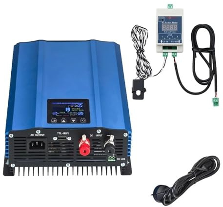 Inverter convertitore Limitatore LCD 1KW 1200W Grid Tie Solar Inverter Scaricamento Batteria DC 24V 26-45V/48V 55-90V Ingresso Pannelli Fotovoltaici AC 110V(With limiter,55-90V (1200W),180-260V)
