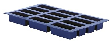 Ibili 870039 - Molde Cake 12 cavidades (7,9 x 2,9 x 3 cm) Blueberry