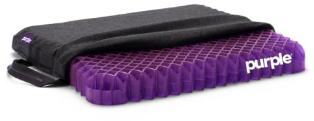 Purple Royal Seat Cushion, Portable 2 Inch Gel Seat Cushion, GelFlex Grid
