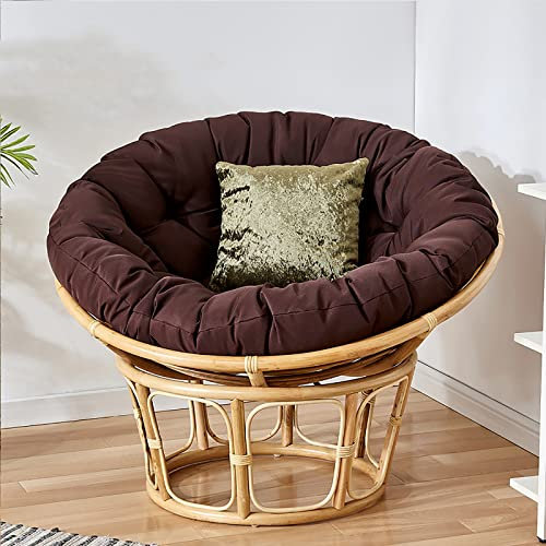 OLAMASA Papasansessel Kissen Polster für Gartensesse Wasserdicht Hängesessel Kissen Rund Schaukelstuhlkissen Papasan Ersatzpolster Für Indoor Outdoor (E 100x100cm/39.37x39.37in)