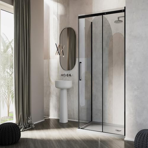 Box doccia Idralite vetro 8 MM mod. Prime Duo 1 Anta 70x120 CM col Black
