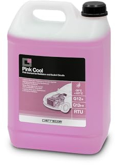 ERRECOM Pink Cool, Rosa Kühlerflüssigkeit -30°C/+107°C, G12+ G12++ Frostschutzmittel mit SI-Oat Inhibitorpaket 100% silylalysiert, Gebrauchsfertig, 5 Liter