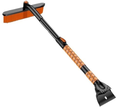 MODADA Pala quitanieves Pala De Nieve para Coche Rascador De Hielo De Invierno Cepillo Nieve Desmontable Pala Quitanieves Plegable Portátil Cepillo para Parabrisas De Coche Pala de Nieve(Type A)