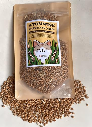 Cat Grass Seeds 150g - Up to 1 Years Supply | Nutrient Packed UK Grown Organic Wheatgrass Seeds | Cat Grass for Indoor Cats| Cat Grass for Outdoor Cats