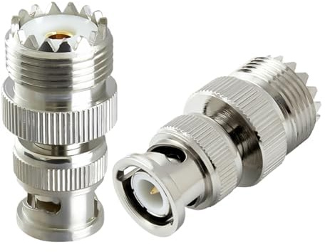 ACONRFTOL 2pcs UHF so239 à BNC connecteur coaxial So - 239 UHF Femelle à BNC mâle Adaptateur Radio RF Coaxial CB pour antenne câble coaxial Wi - FI Radio Scanner