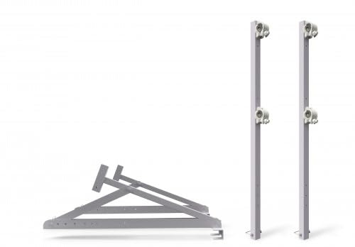 ALTEC RoofersConsole - Alu Dachkonsole mit Geländerpfosten (2Stk.) für Solarbauer, verstellbar | Tragkraft 1.000kg/Paar | Made in Germany | Dachständer Dachdeckergerüst