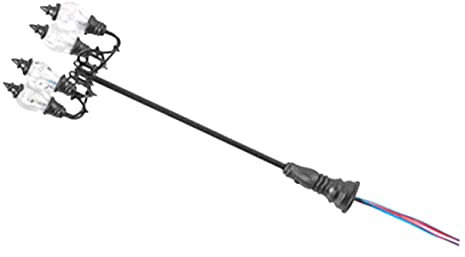 Hohopeti 2pezzi Lampada Da Giardino in Miniatura Decorazioni Per Casa Delle Bambole Riproduzione Di Lampione Da Giardino Arredamento Per Mini Case e Tavoli Sabbia