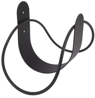 Septpenta Gartenschlauchhalter aus Edelstahl, Robuster, Freistehender Schlauchhalter, Rostfreier Schlauchhalter für die Außenterrasse, für Garten und Garage (Schwarz)