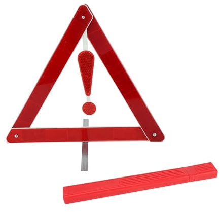 TUCKBOLD Triángulo De Advertencia Plegable para Coche | Señal De Advertencia Triangular para Averías En Carretera con Estuche De Almacenamiento 1 Pc