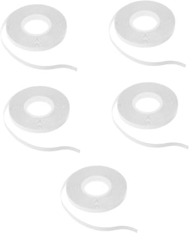 Lurrose 5 nastro biadesivo nastro per indumenti da cucire trapuntato biadesivo Doppio millechiodi o double sided tape adesivo per stoffa nastri pva bianca