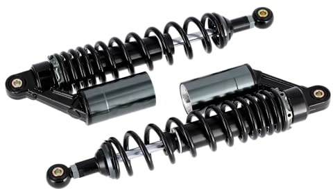 Set: Tuning-Federbeine 360mm, mit externen Ausgleichsbehälter, Schwarz/Ti
