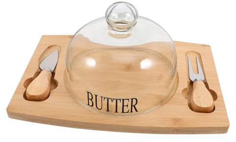 Alipis Caja De Con Tapa De Vidrio y Espátula Recipiente De Almacenamiento Para Cocina