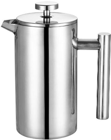 Máquina de café de prensa francesa, prensa térmica de doble pared para café de filtro También, cafetera de camping, cafetera portátil de doble pared para el hogar y los viajes
