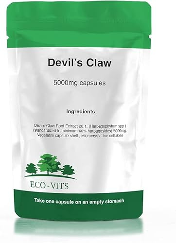 Devils Claw 5000mg 240 caps Anti INFLAMMATORY Pain Relief eco-vits