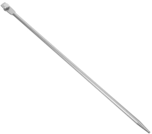 HYTROVE Iron Grounding Rod for Electric Fence Posts with Cord and Silver Finish, Sturdy Outdoor Ground Rod for Electrical Systems and Outdoor Engineering Projects, Ensuring Comprehensive