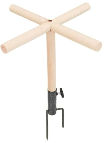 Soporte para pájaros – Estación de Madera para gallineros, de gorrión, Percha de Aves de Corral para Mascotas, Accesorio para Loros, guacamayos, periquitos, gorrión, de Jaula para