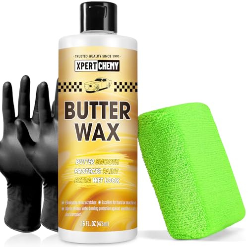 Autopolitur Kratzer Entferner Butterwachs, Autowachs Poliert and Wax 500ml, Autopflege Polierpaste, dient zum Schutz und Glanz, wasser und schmutzabweisend