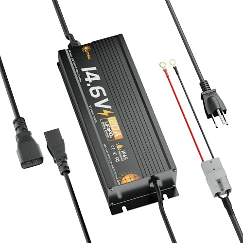 Li Think Caricabatterie al litio 14,6V 20A per batteria al litio LiFePO₄ 12V