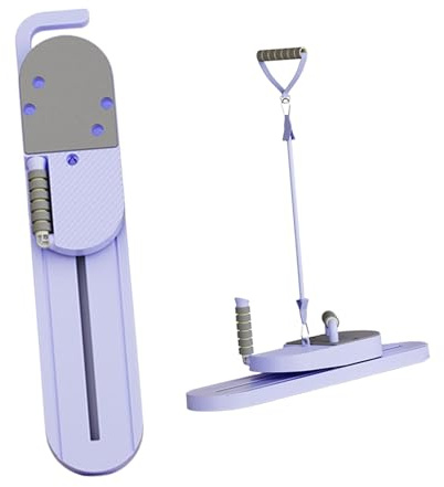 LeeQinersw Pilates Board 8 in 1 Pilates Reformer Set Faltbar mit Balance Board Und Push-up Griffen für Abwechslungsreiche Heimübungen für Muskelaufbau