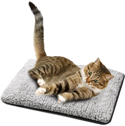 CUEMOON Wärmedecke Decke für Katzen, 60×45cm Waschbarer Warmedecke Gerauschdämpfung, Anti-Slip Katzendecke