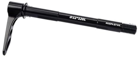 Perno passante for bicicletta 12x100mm Asse a sgancio rapido anteriore posteriore lunghezza 126mm for ciclismo su strada MTB nero