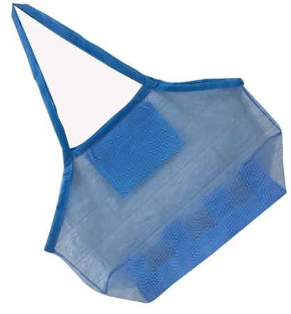 ELEOUTI Bolsa de Malla Portátil para Playa Azul, Bolsa de Almacenamiento, Plegable y Ligera, Adecuado para Actividades al Aire Libre y Guardar Juguetes