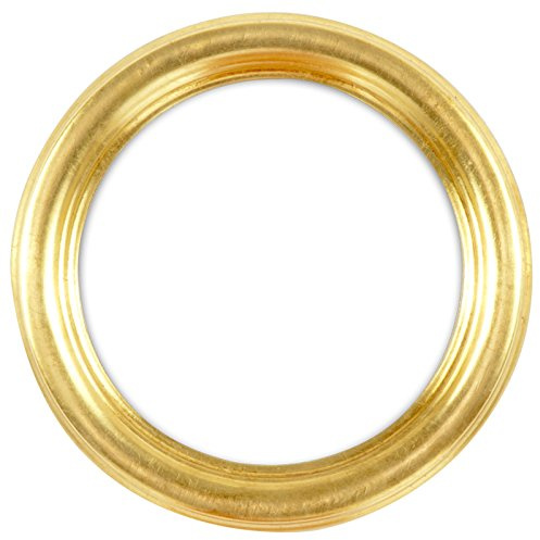 Rundrahmen, runder Bilderrahmen aus Holz im 10x10 cm-Format in gold komplett mit Normalglas