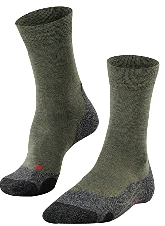 FALKE Herren Wandersocken TK2 Explore Melange M So Wolle Funktionsmaterial antiblasen dick 1 Paar, Grün Ivy Green 7926, 39-41