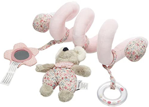 Sterntaler 6612001 Spielzeugspirale, Maus Mabel, Inklusive Rassel, Alter: Für Babys ab der Geburt, Rosa/Mehrfarbig