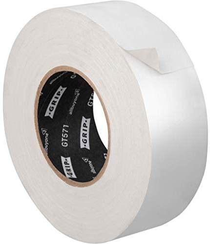 GRIP Eventbasics Gaffa Tape GT 571-50 mm x 50 m - Profi Gewebeband - weiß | Panzertape mit PE-Beschichtung, sehr hohe Klebkraft, gewebeverstärkt, Allround Klebeband zum Bündeln, Reparieren & Befestigen