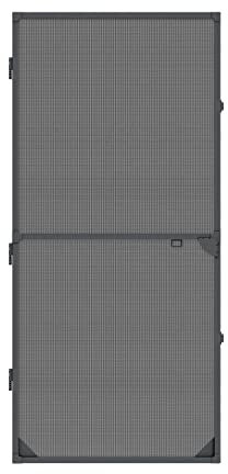 Nematek Fliegengitter Tür Light - Fliegengitter Tür mit Rahmen in anthrazit - schmale Fliegengittertür für Balkontür & Terrassentür - Insektenschutz Balkontür Bausatz für max. 120 x 240 cm