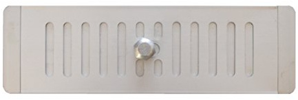 DEMLOU Rejilla de Ventilación Regulable 25x8 cm, Aluminio Anodizado. | Apertura y cierre regulables para controlar el aire en armarios y ayudar a reducir la humedad.