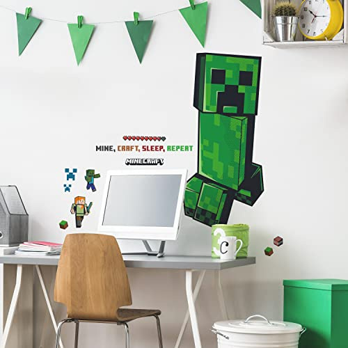RoomMates RMK5360GM Minecraft Creeper Giant Peel and Stick-väggdekaler