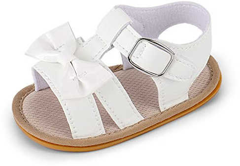MASOCIO Sandale Bebe Fille Ete Été Chaussure Premiers Pas Bébé Sandales Taille 20 Antiderapant 12-18 Mois Beige