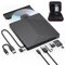 ORIGBELIE Masterizzatore DVD CD Externo, Lettore CD DVD Esterno, USB 3.0 con 4 Porte USB e 2 Lettore di Schede TF/SD, Sottile Unità CD/DVD Esterna Per Laptop Mac PC Windows 11/10/8/7 Linux OS con Caso