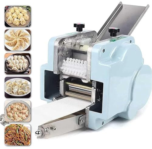 Dumpling Wrapper Maker Automatic Electric Machine with 3-Mold Dough Processing Tool for Wonton Skin, Pasta Maker for Home Use