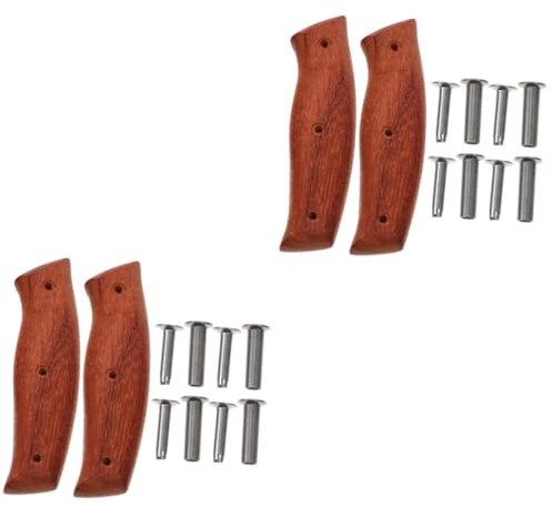 Amosfun 2 Piezas mango de cuchillo de cocina manejar para empuñadura del mango del cortador de cocina tirador madera cocina empuñadura de cortador o de de chef