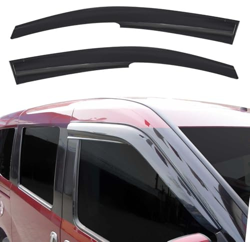 OMAC Windabweiser Regenabweiser kompatibel mit VW Caddy 2003-2025 Dunkel Acryl 2tlg